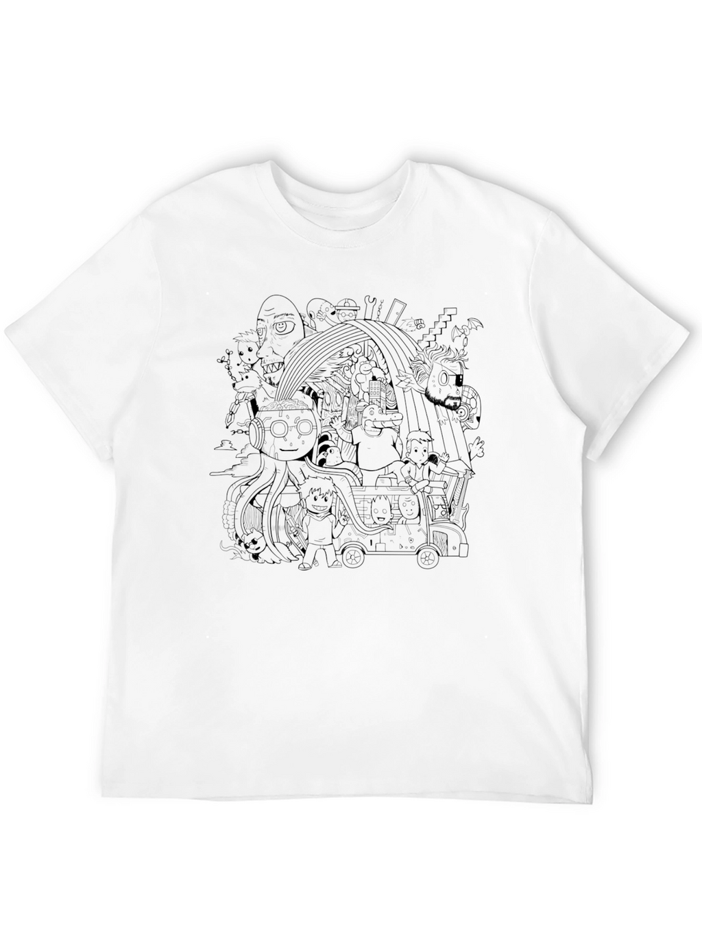 Doodle Graphic Print T-Shirt
