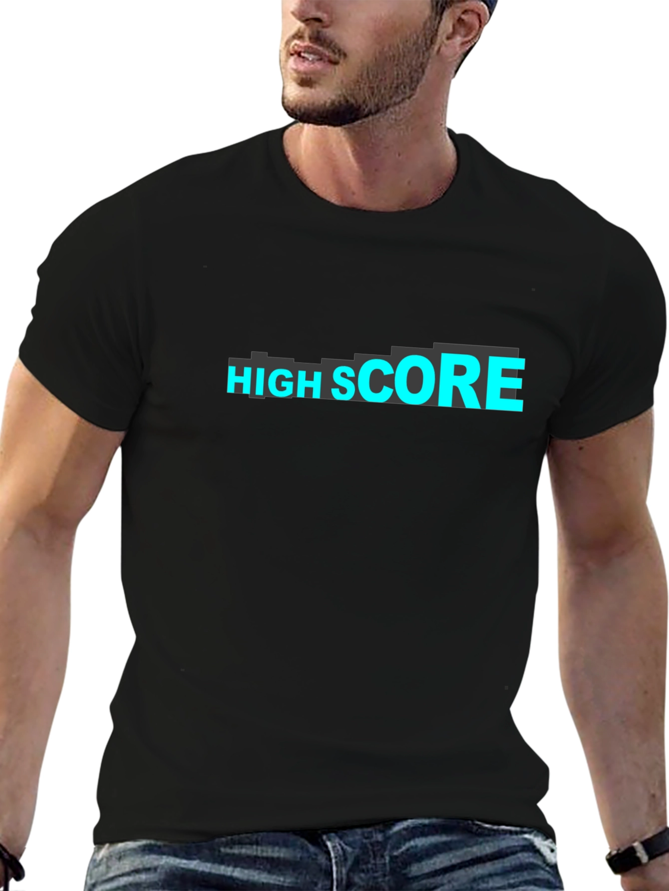 High Score Black T-Shirt - Gamer Tee