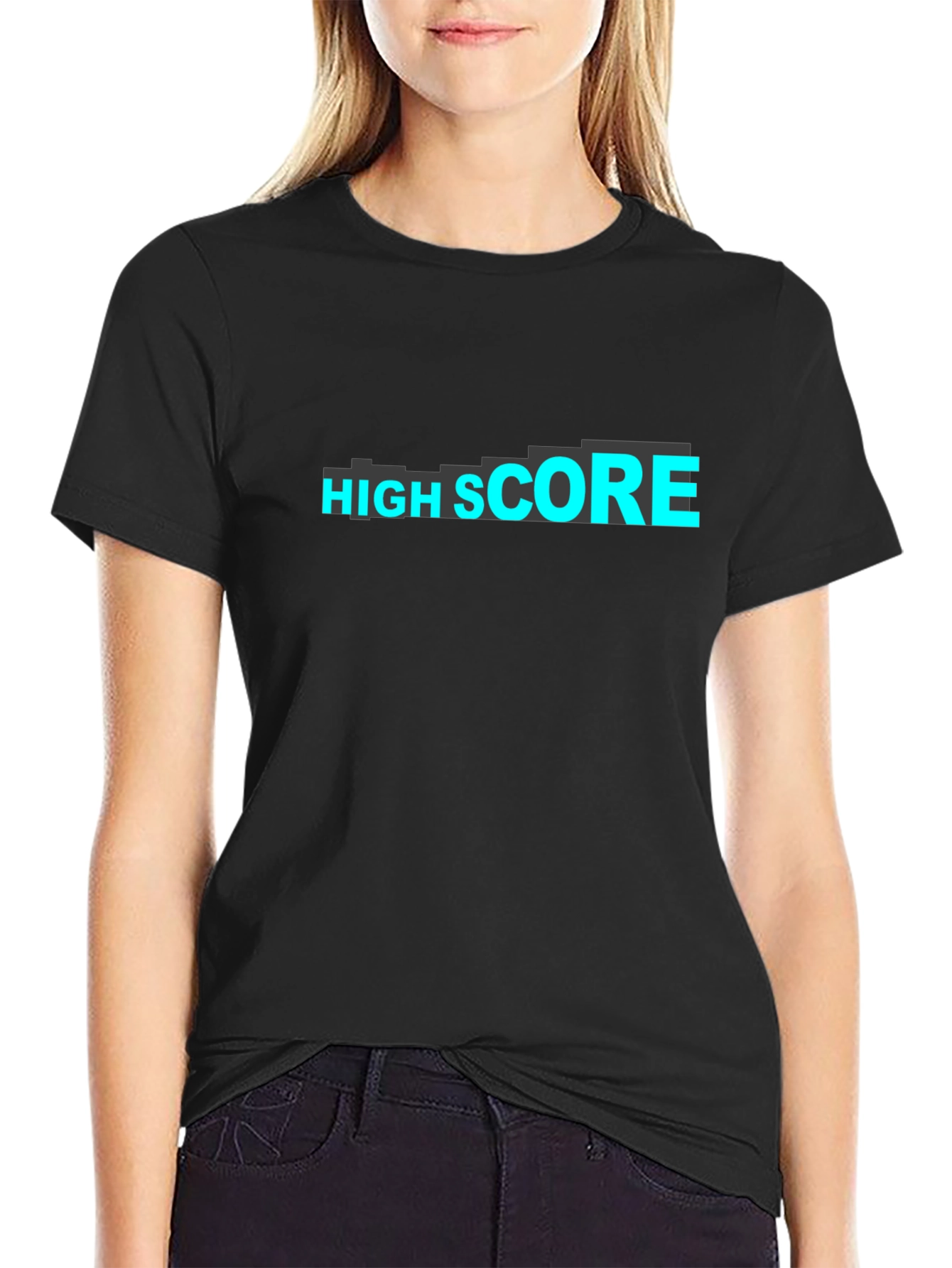 High Score Black T-Shirt - Gamer Tee