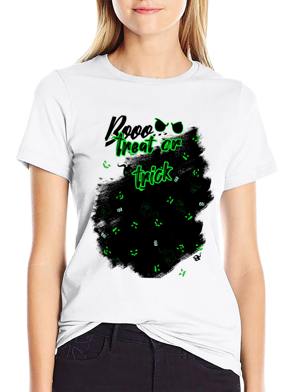 Boo Treat Or Trick Black T-Shirt