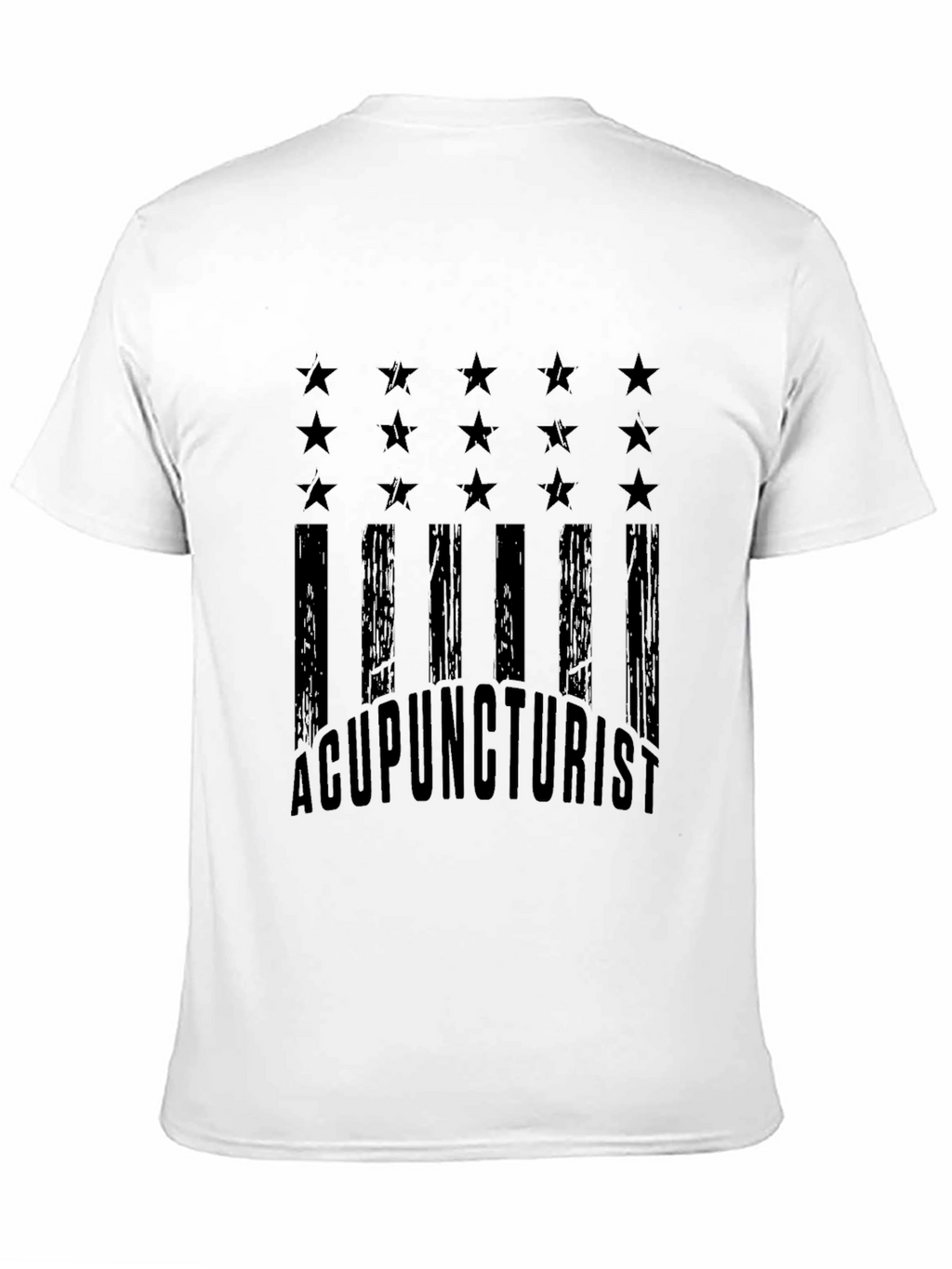 Acupuncturist American Flag Graphic T-Shirt