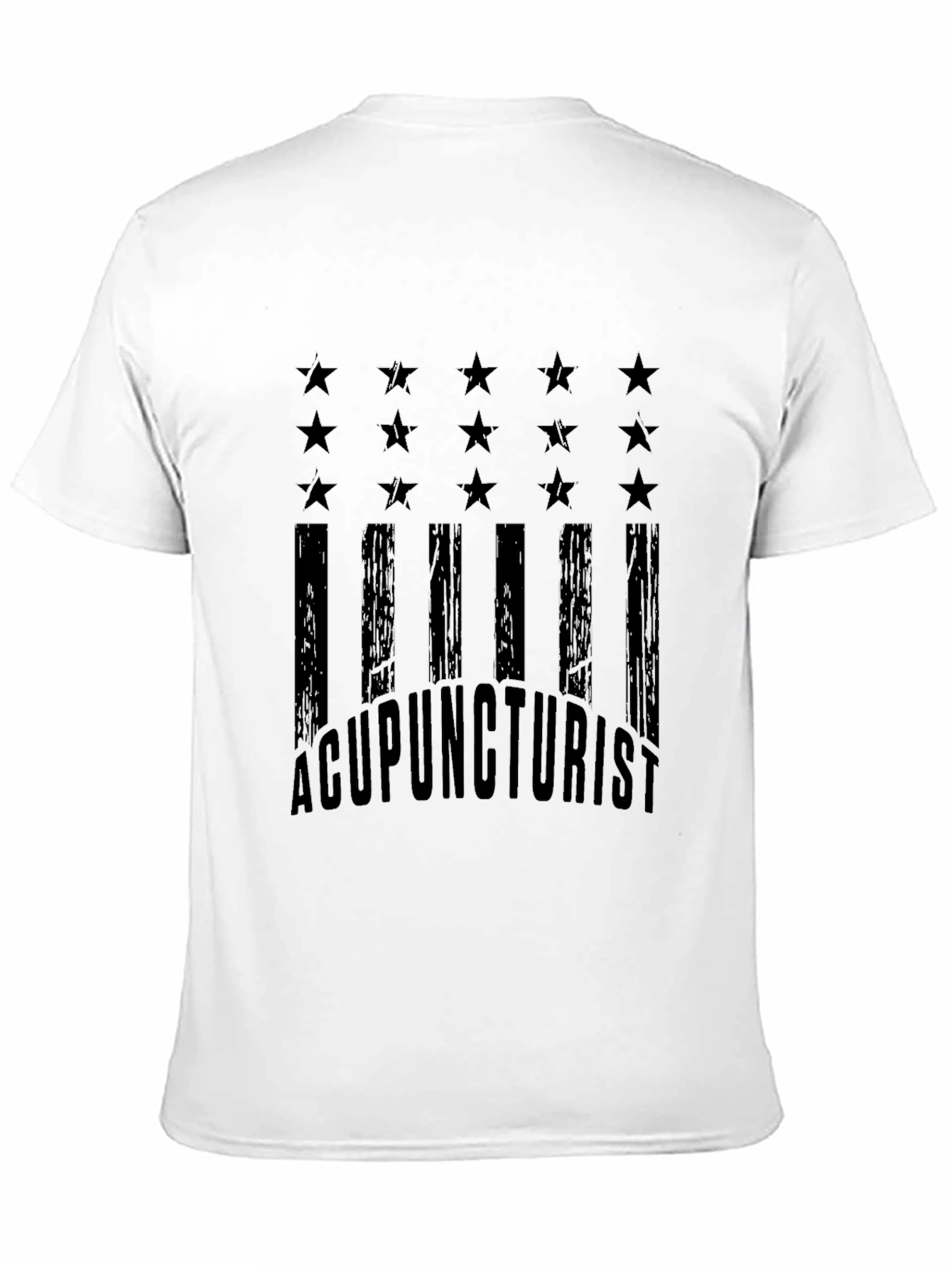 Acupuncturist American Flag Graphic T-Shirt