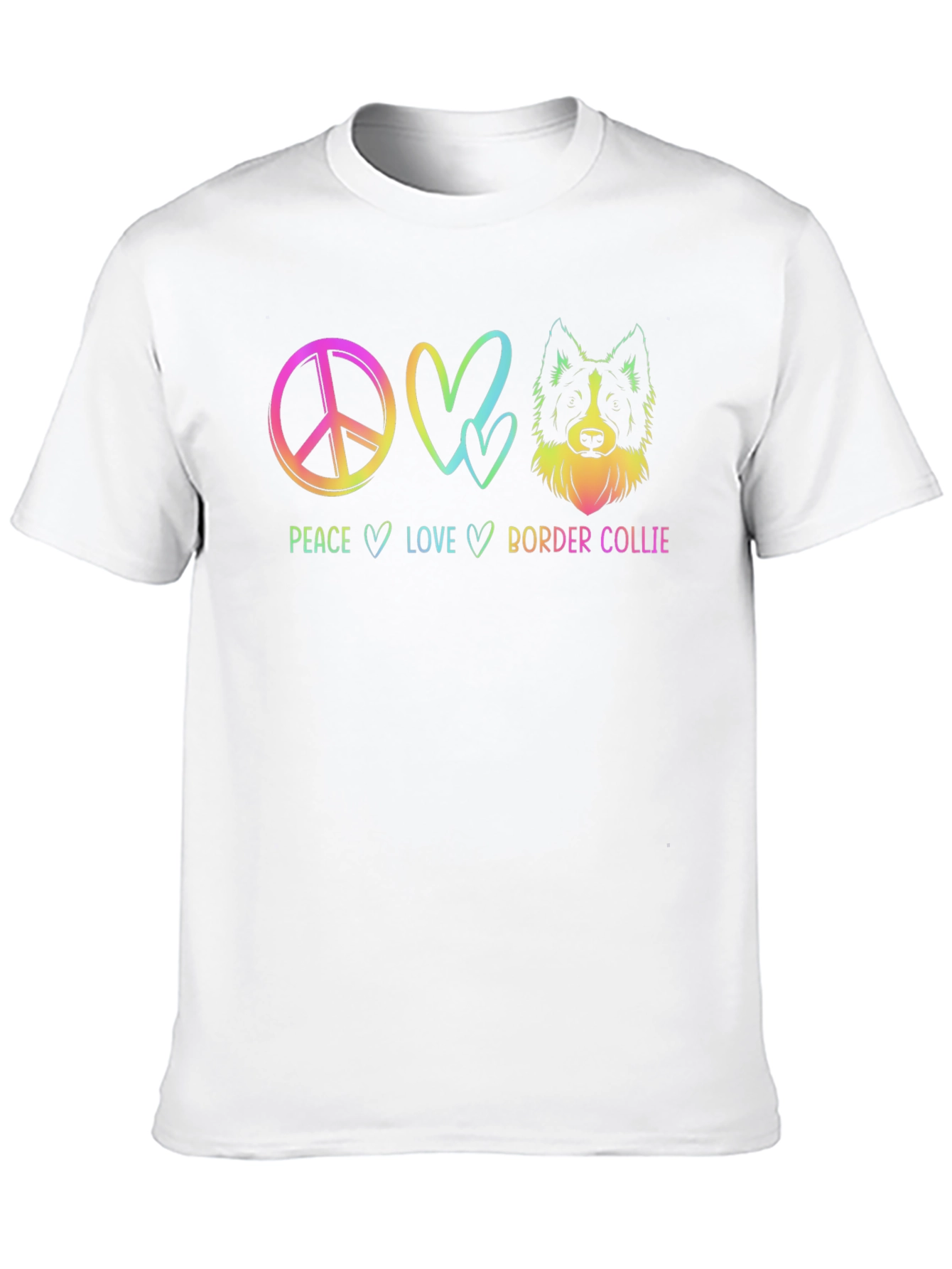 Peace Love Border Collie T-Shirt