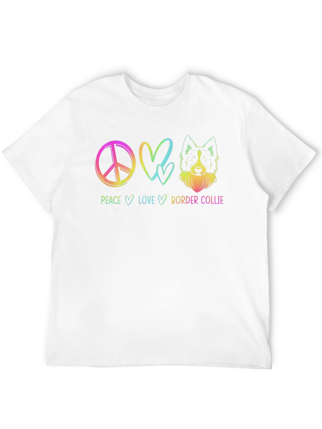 Peace Love Border Collie T-Shirt
