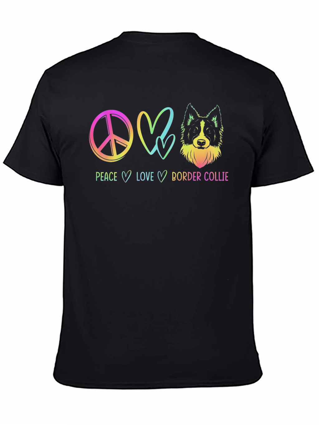 Peace Love Border Collie T-Shirt