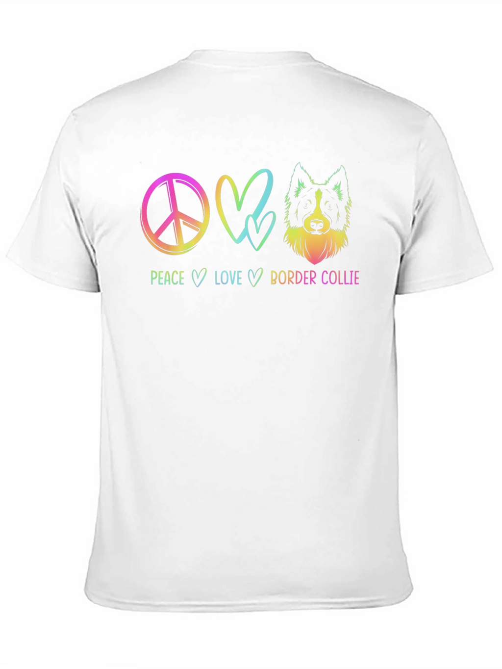 Peace Love Border Collie T-Shirt