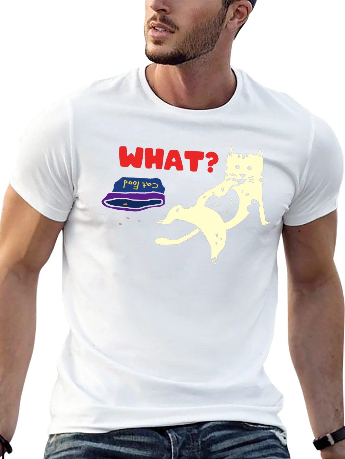 Funny Cat What? T-Shirt