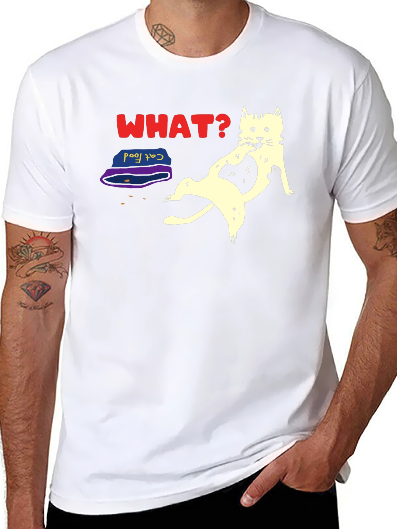 Funny Cat What? T-Shirt