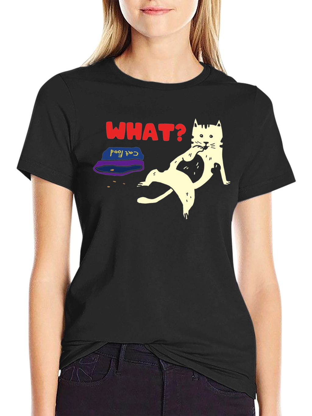 Funny Cat What? T-Shirt