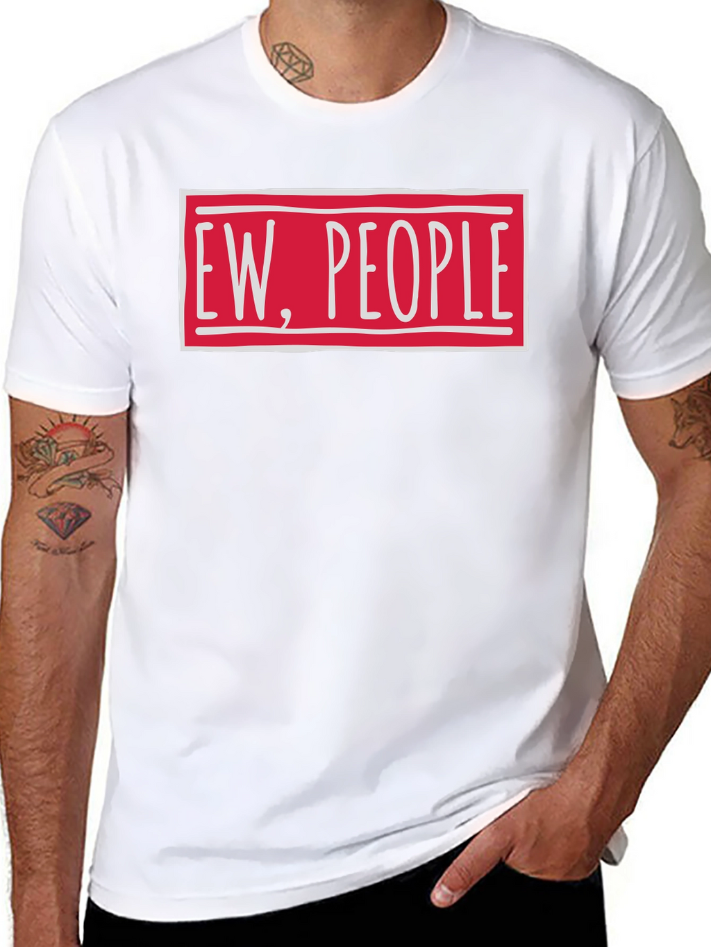 Ew People Funny Graphic T-Shirt
