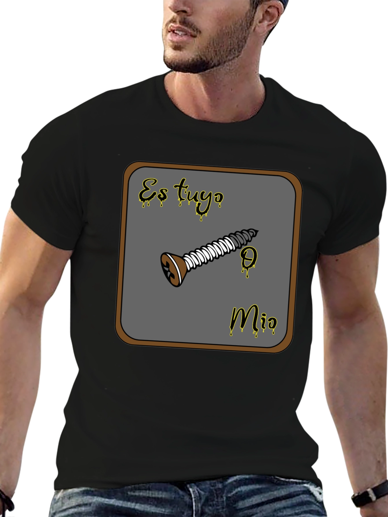 Es Tuyo Mio Screw Graphic T-Shirt