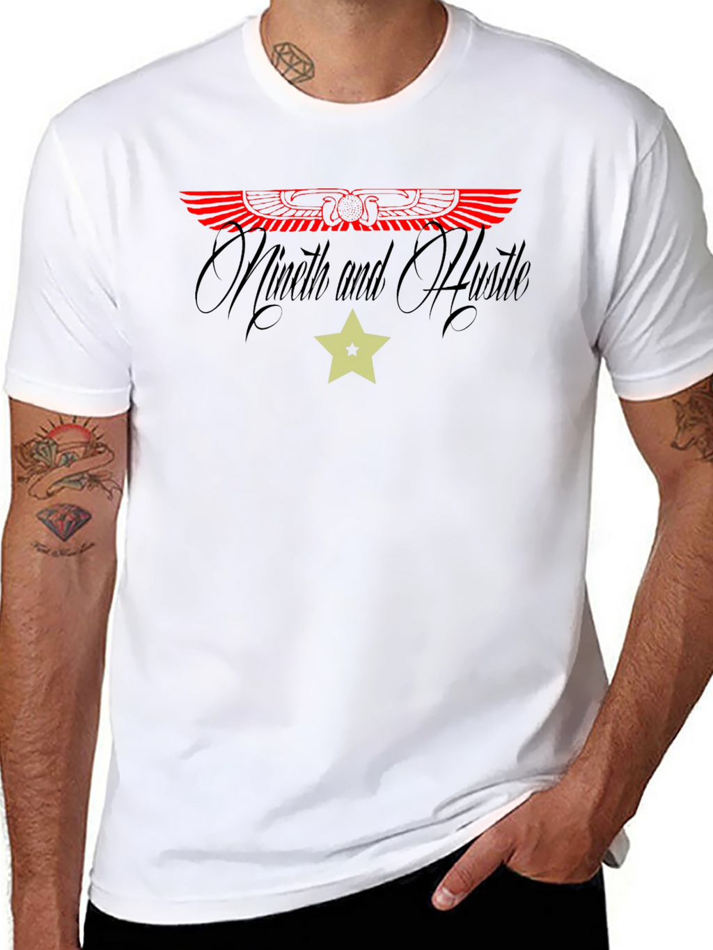 Ninth and Hustle Graphic Tee - Black