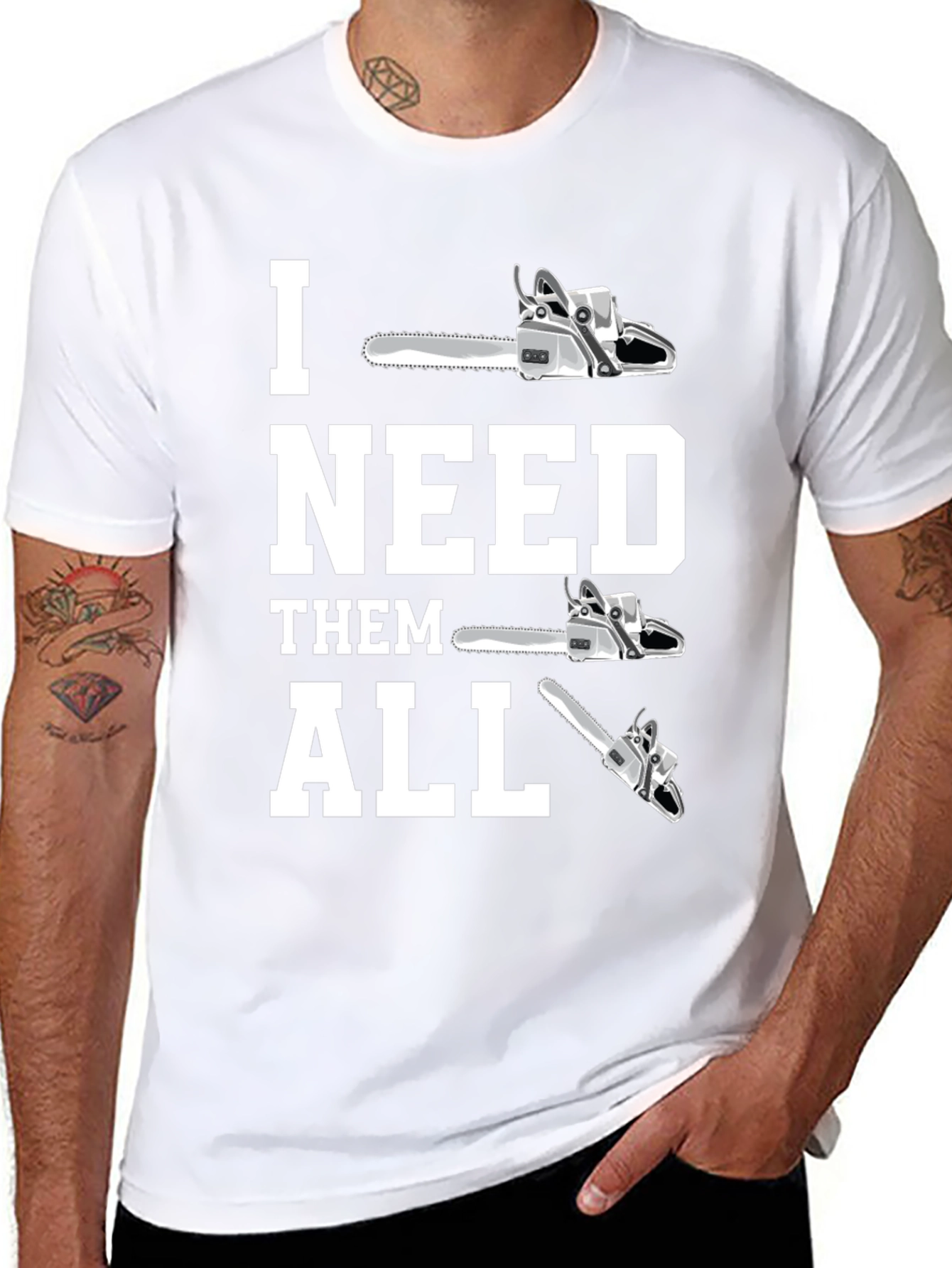 Chainsaw Collector T-Shirt - Lumberjack Humor
