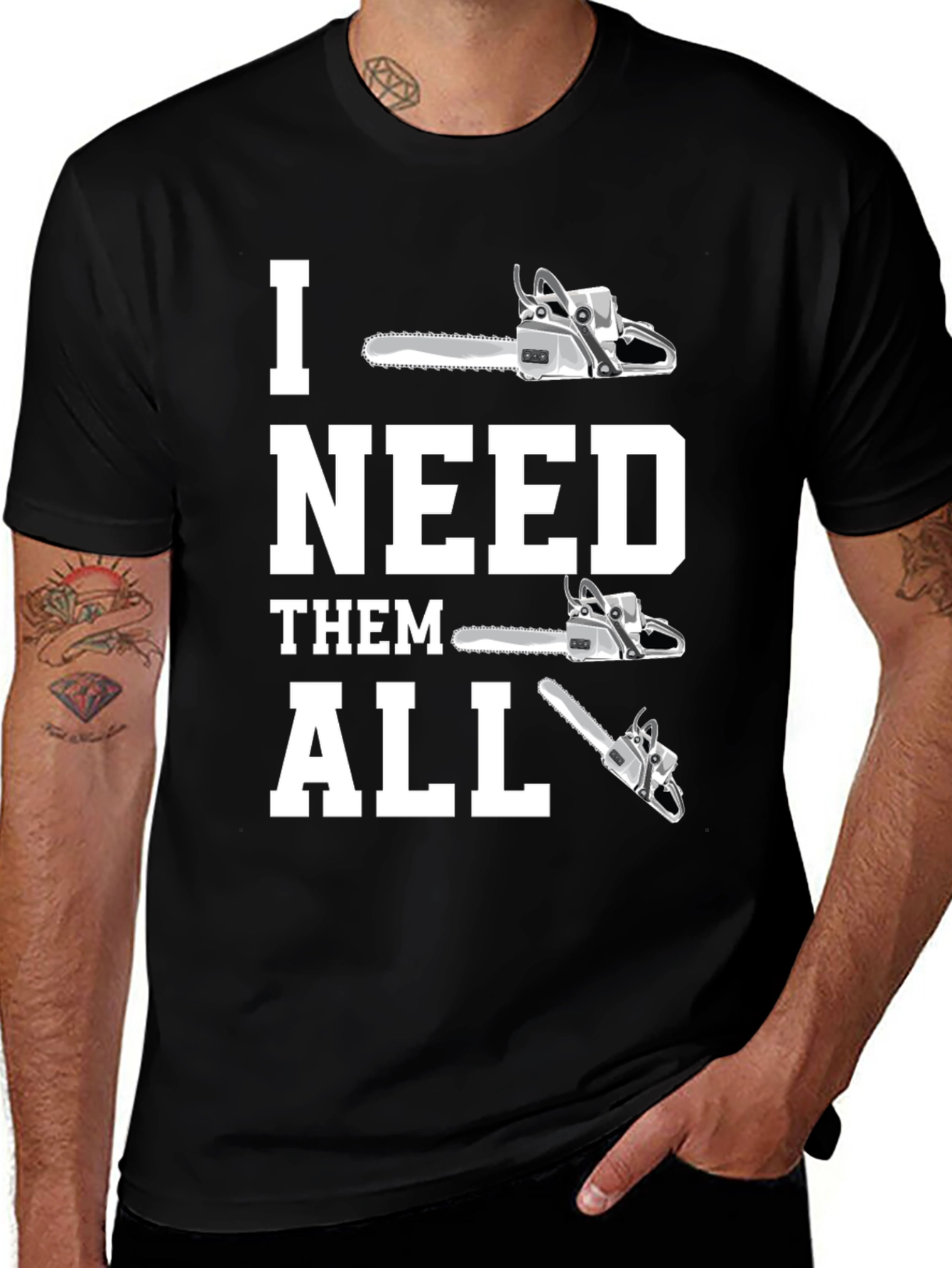 Chainsaw Collector T-Shirt - Lumberjack Humor