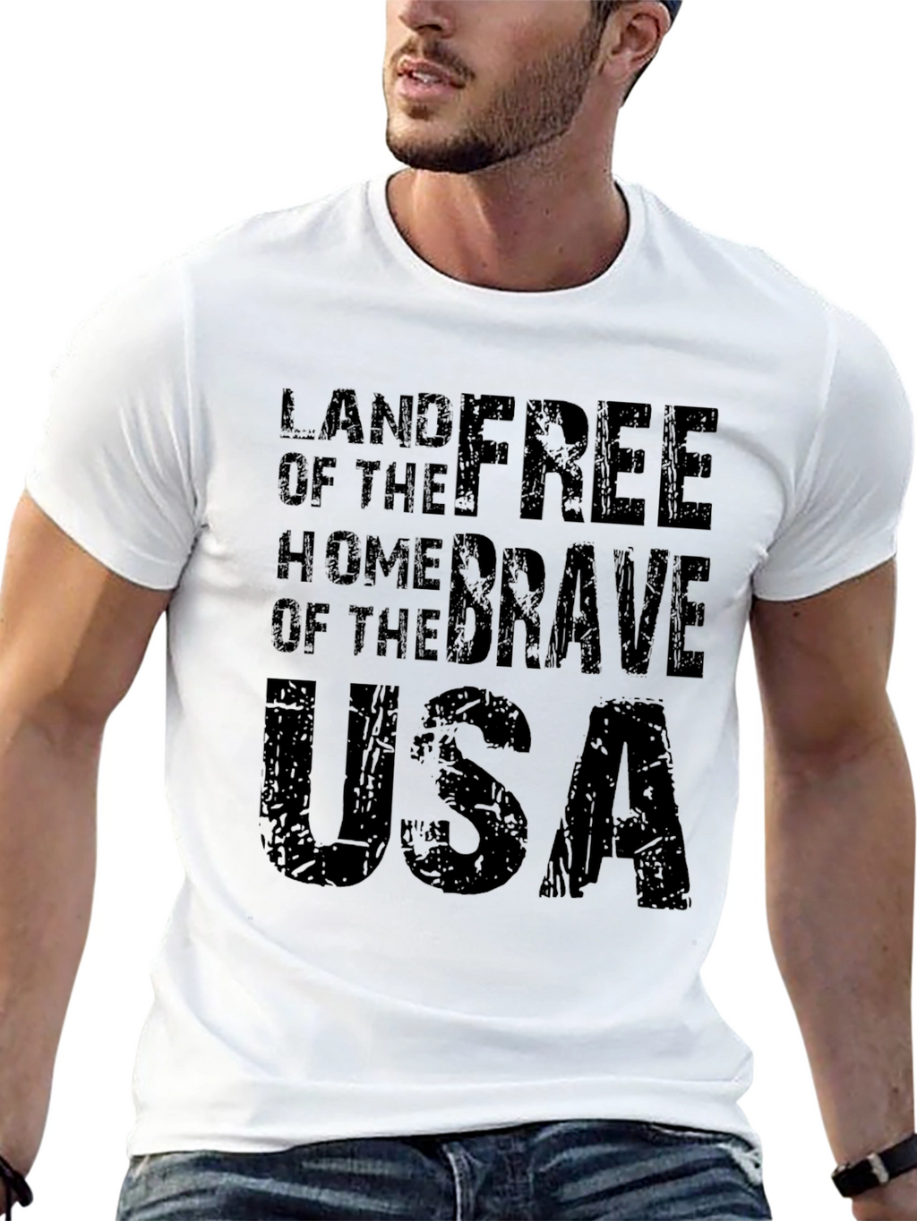 Land of Free USA Patriotic T-Shirt