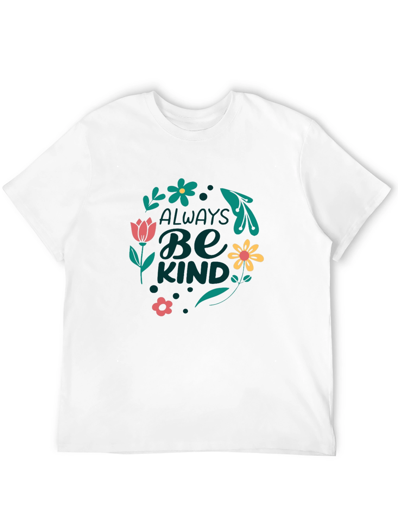 Always Be Kind Graphic Tee - Black Casual T-Shirt