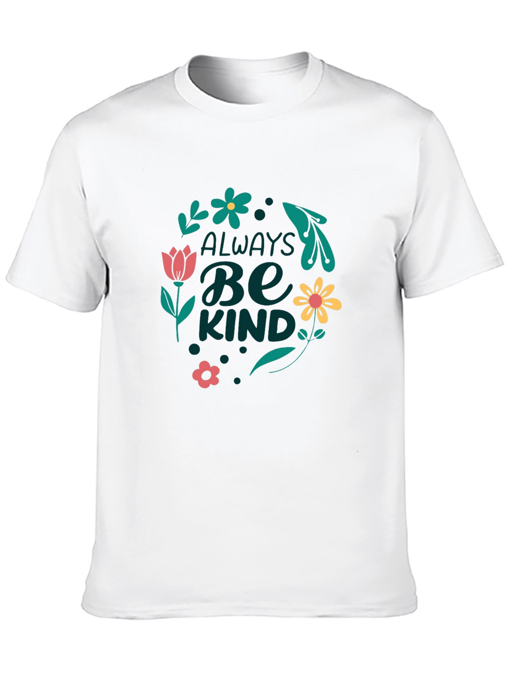 Always Be Kind Graphic Tee - Black Casual T-Shirt