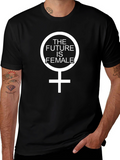 The Future is Female Graphic Tee - Black