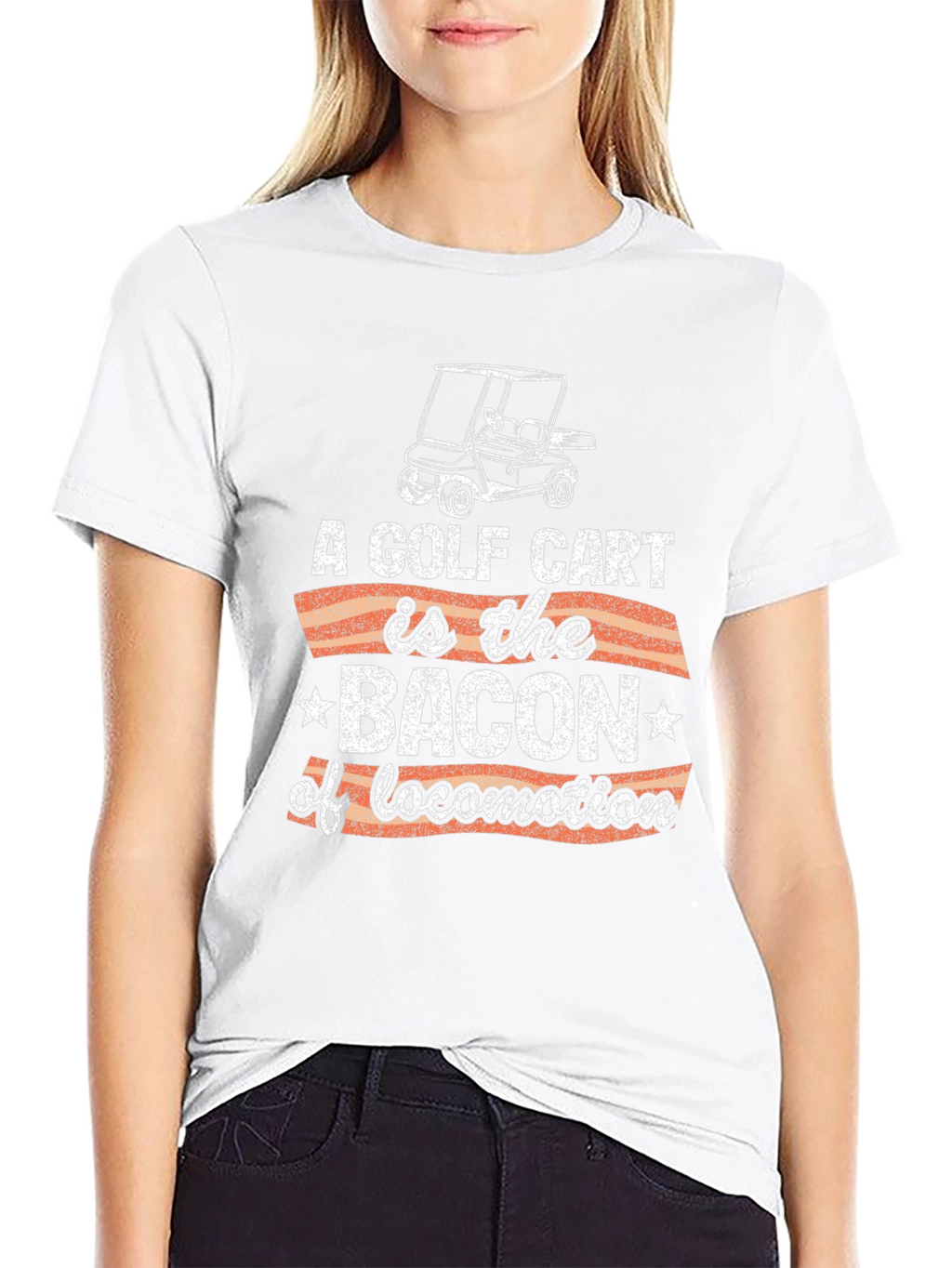 Golf Cart Bacon of Locomotion Graphic Tee