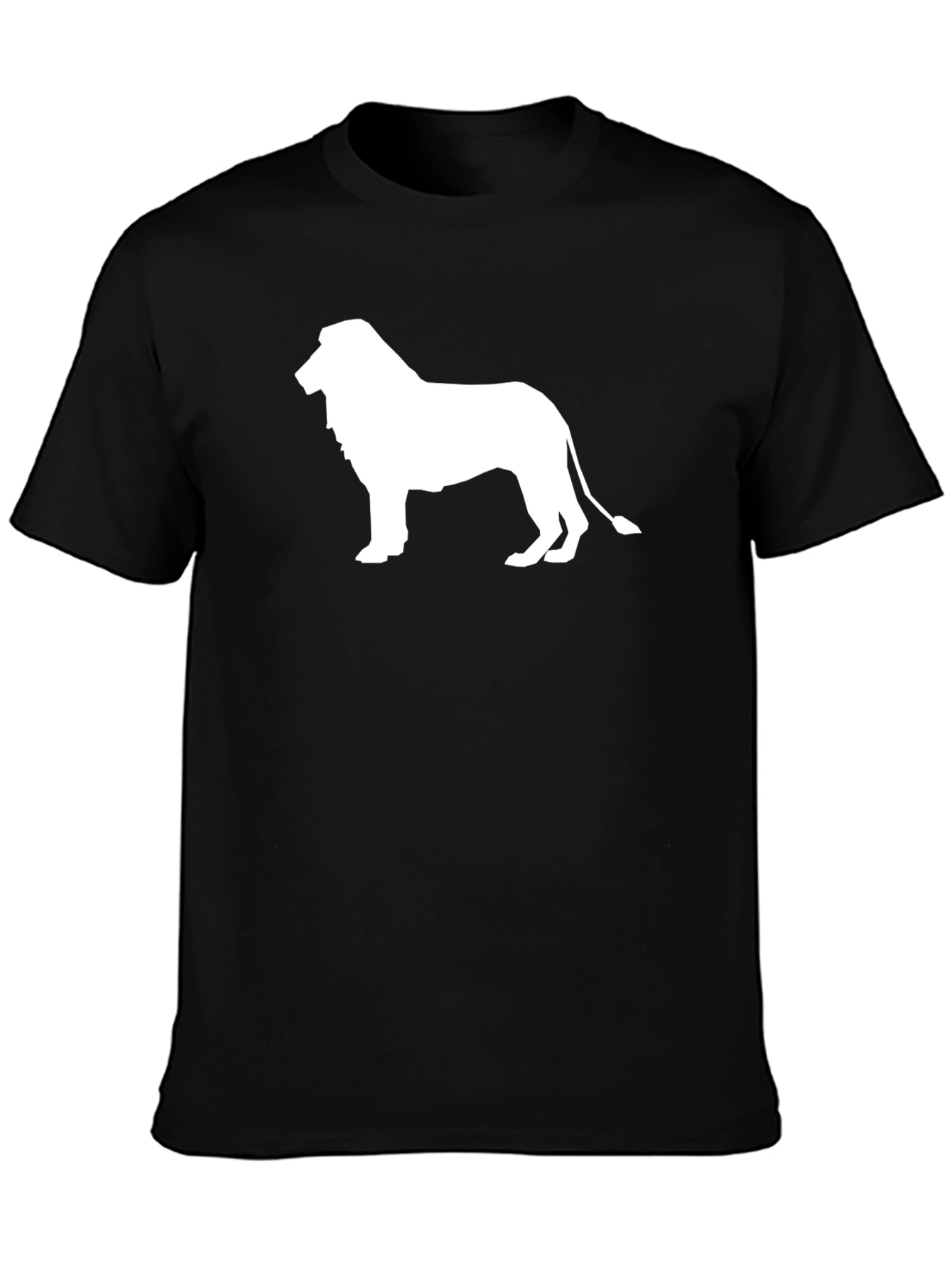 Lion Silhouette Black T-Shirt