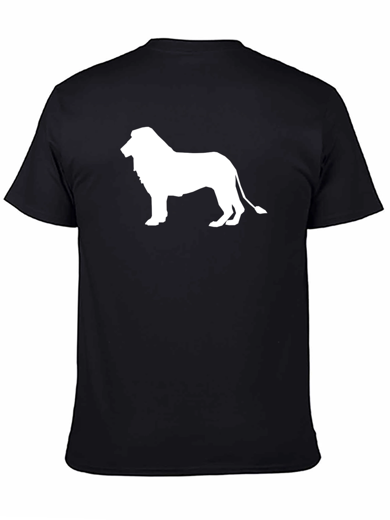 Lion Silhouette Black T-Shirt