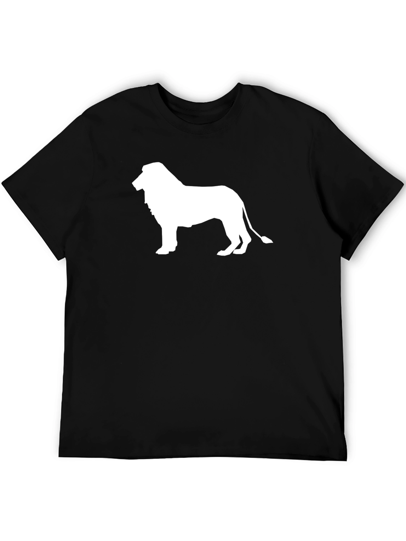 Lion Silhouette Black T-Shirt