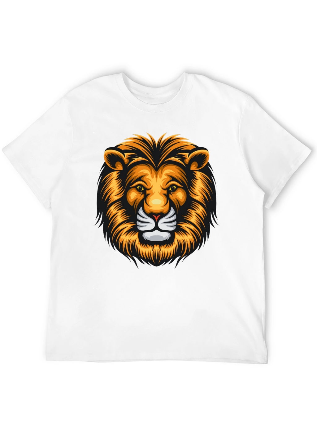 Bold Lion Graphic Tee - Mens Black T-Shirt