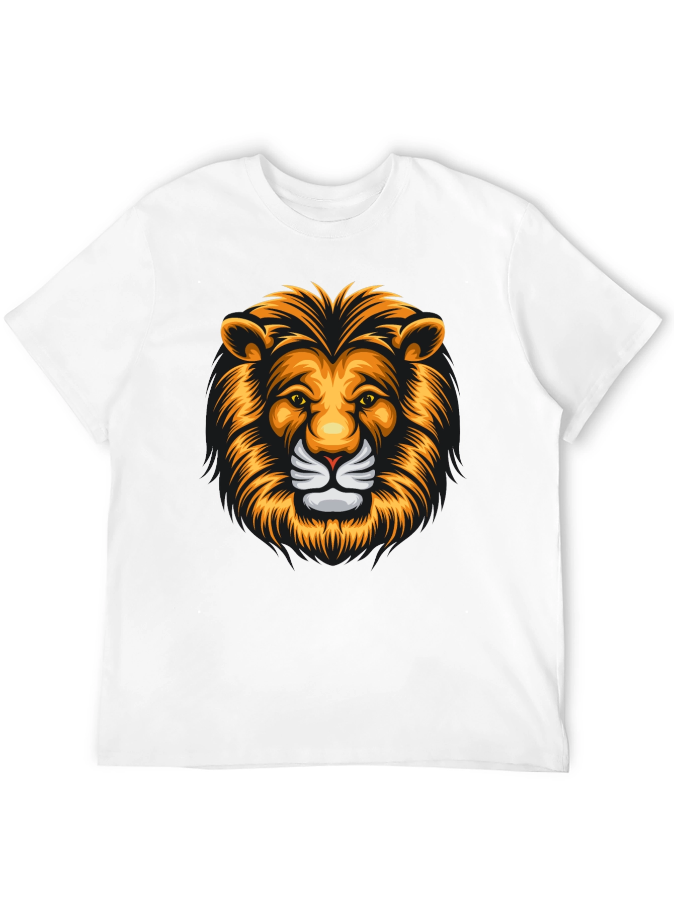 Bold Lion Graphic Tee - Mens Black T-Shirt