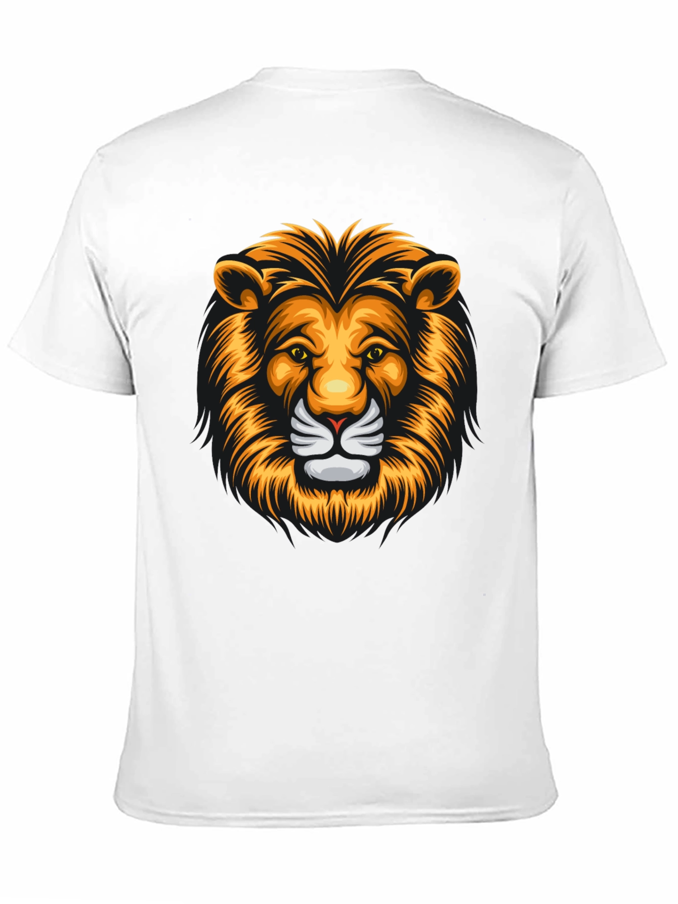 Bold Lion Graphic Tee - Mens Black T-Shirt