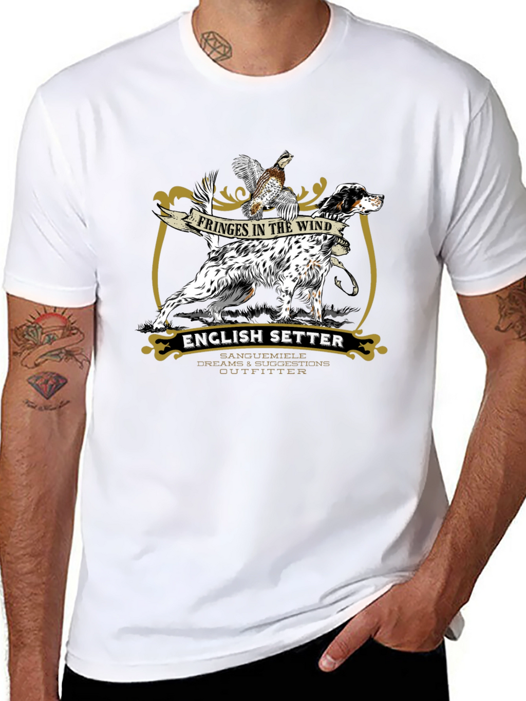 English Setter Dog T-Shirt - Hunting Apparel