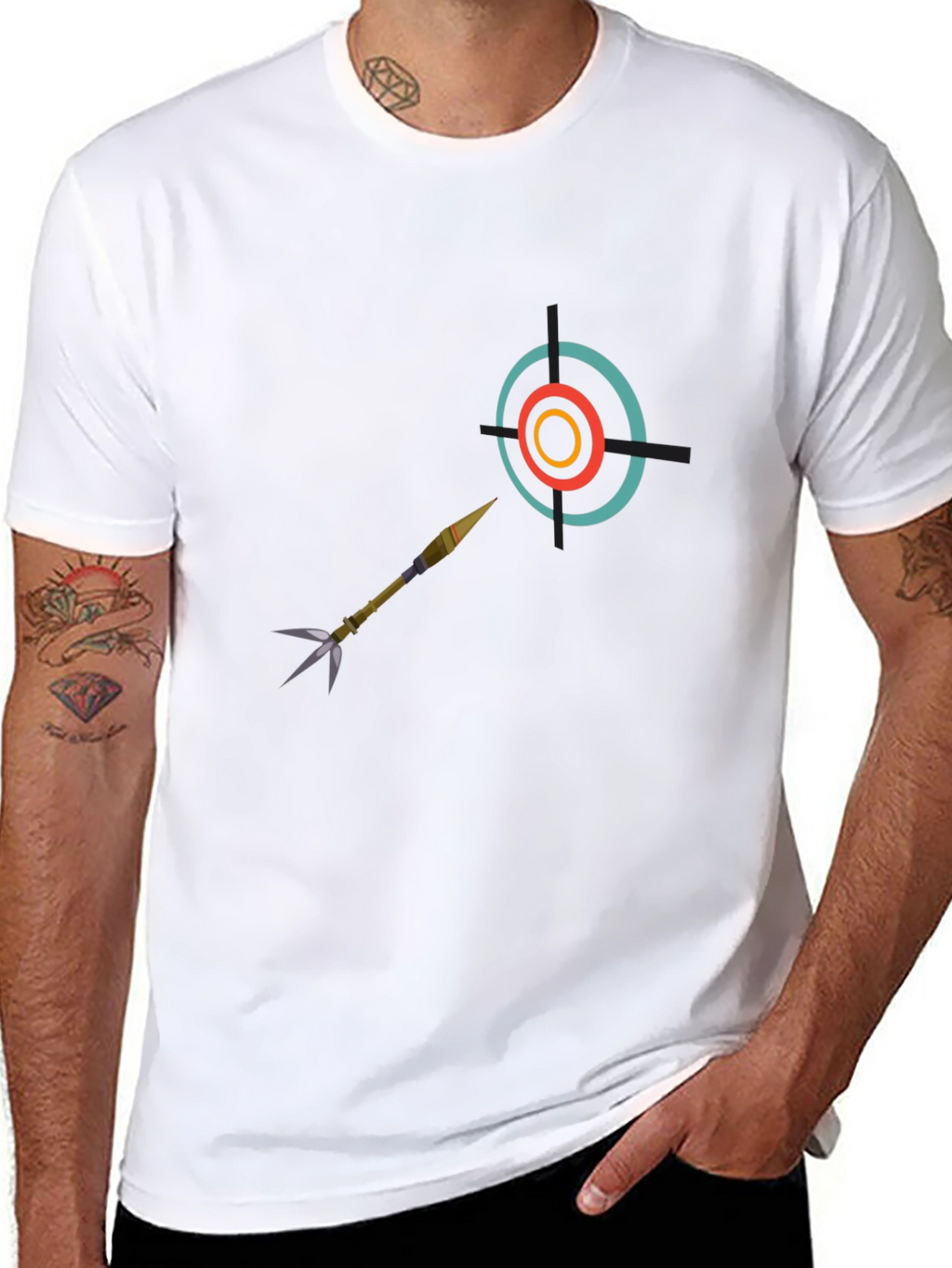 Target Hit T-Shirt - Bullseye Design