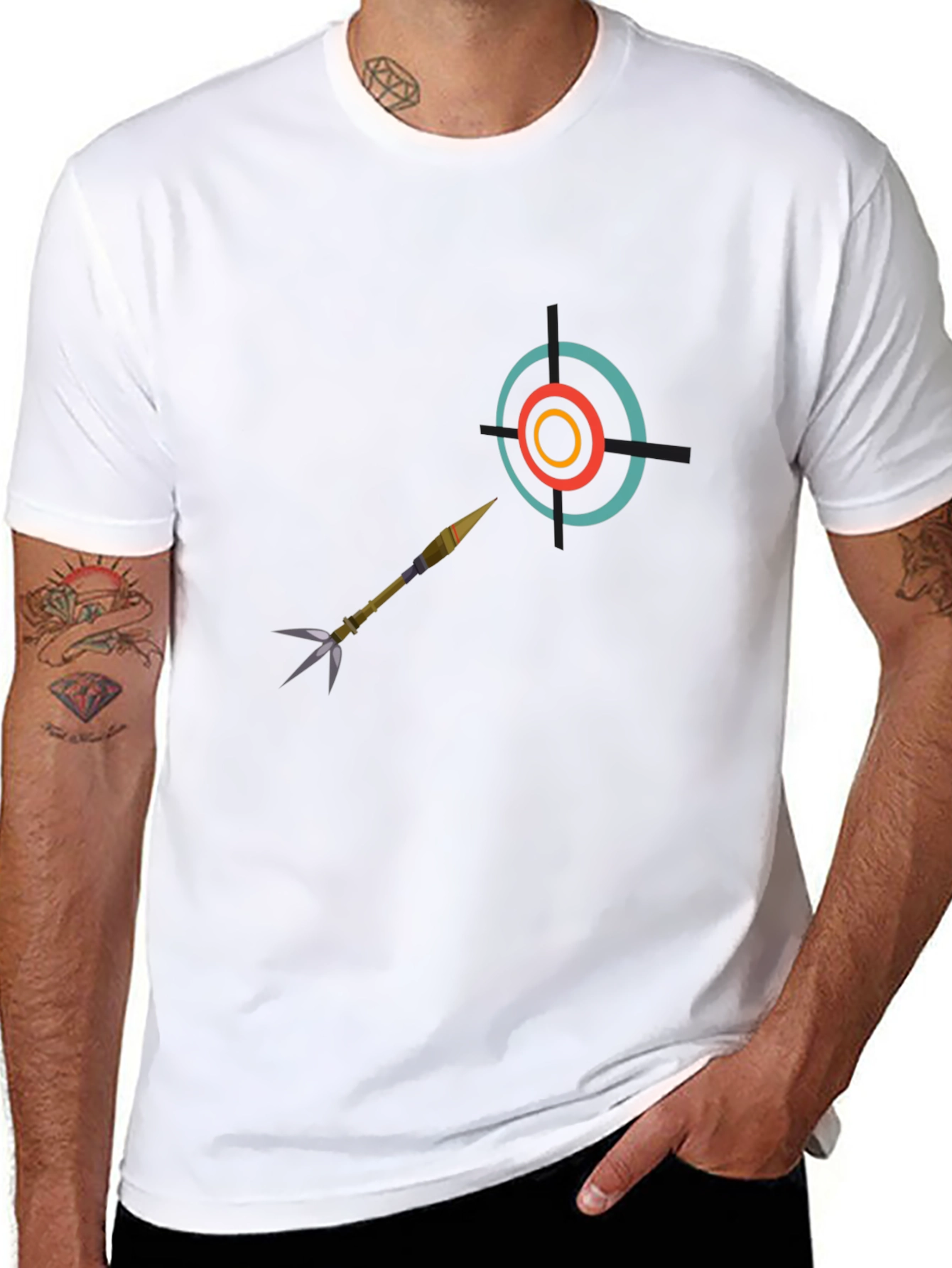 Target Hit T-Shirt - Bullseye Design