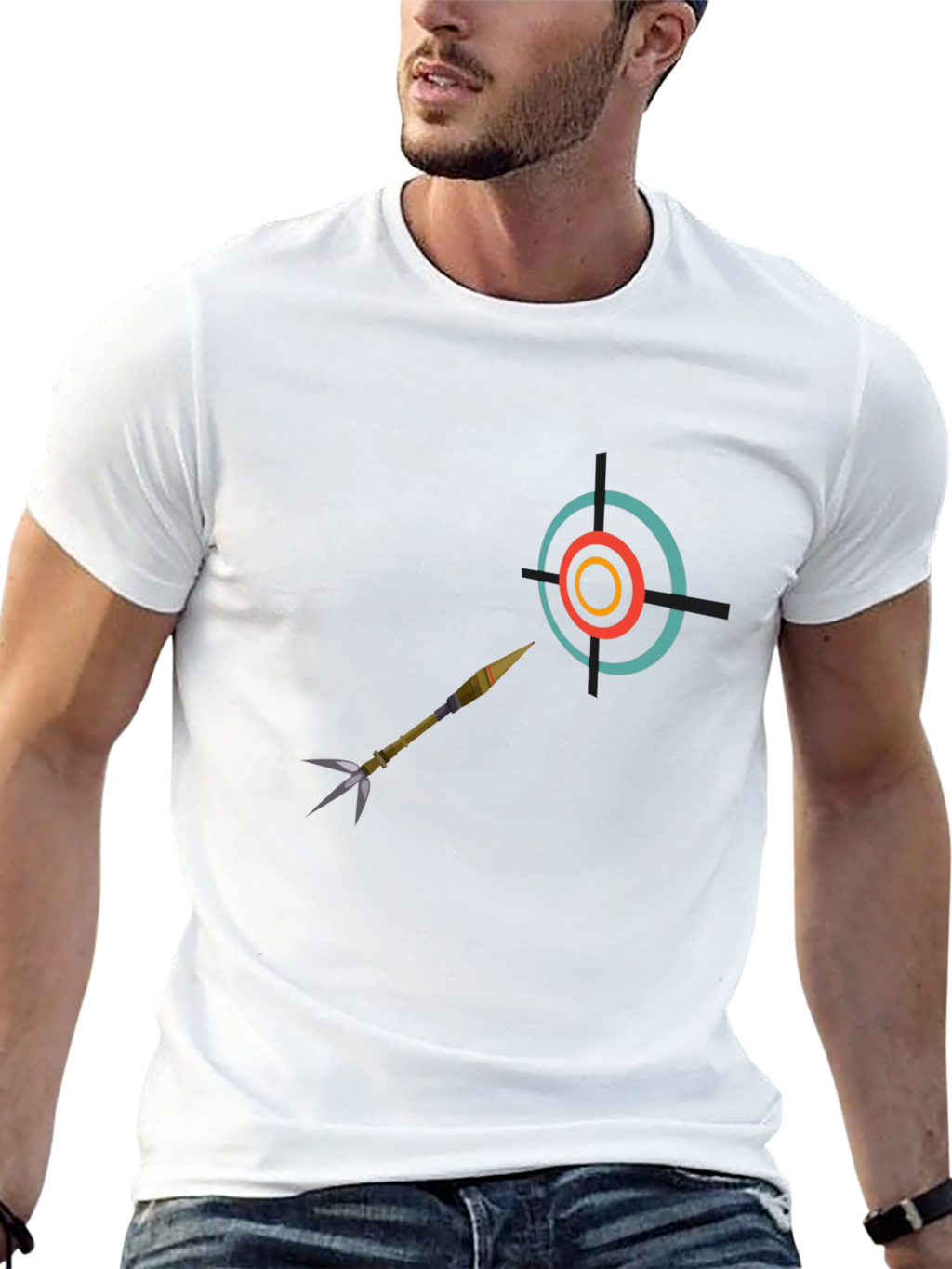 Target Hit T-Shirt - Bullseye Design