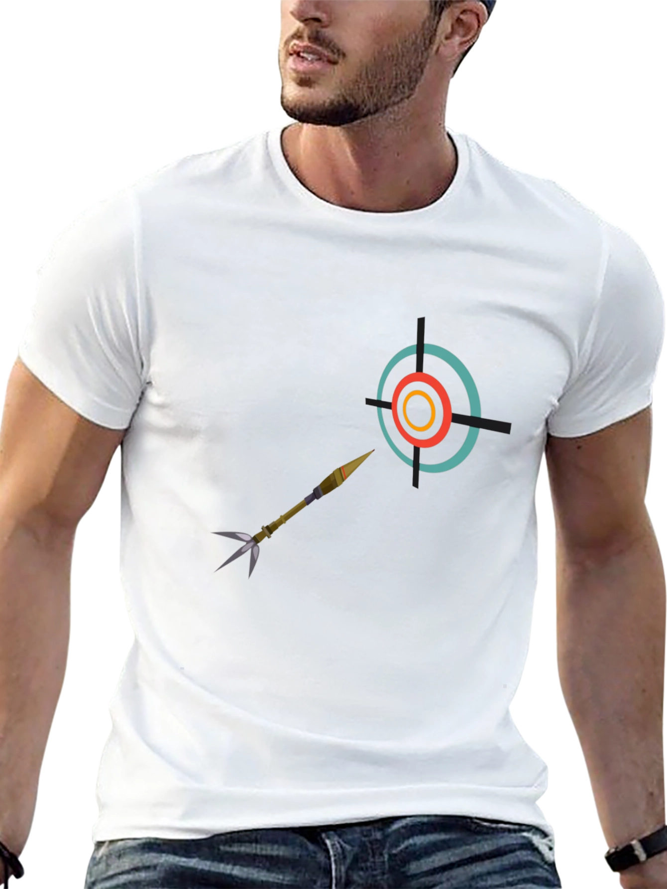 Target Hit T-Shirt - Bullseye Design