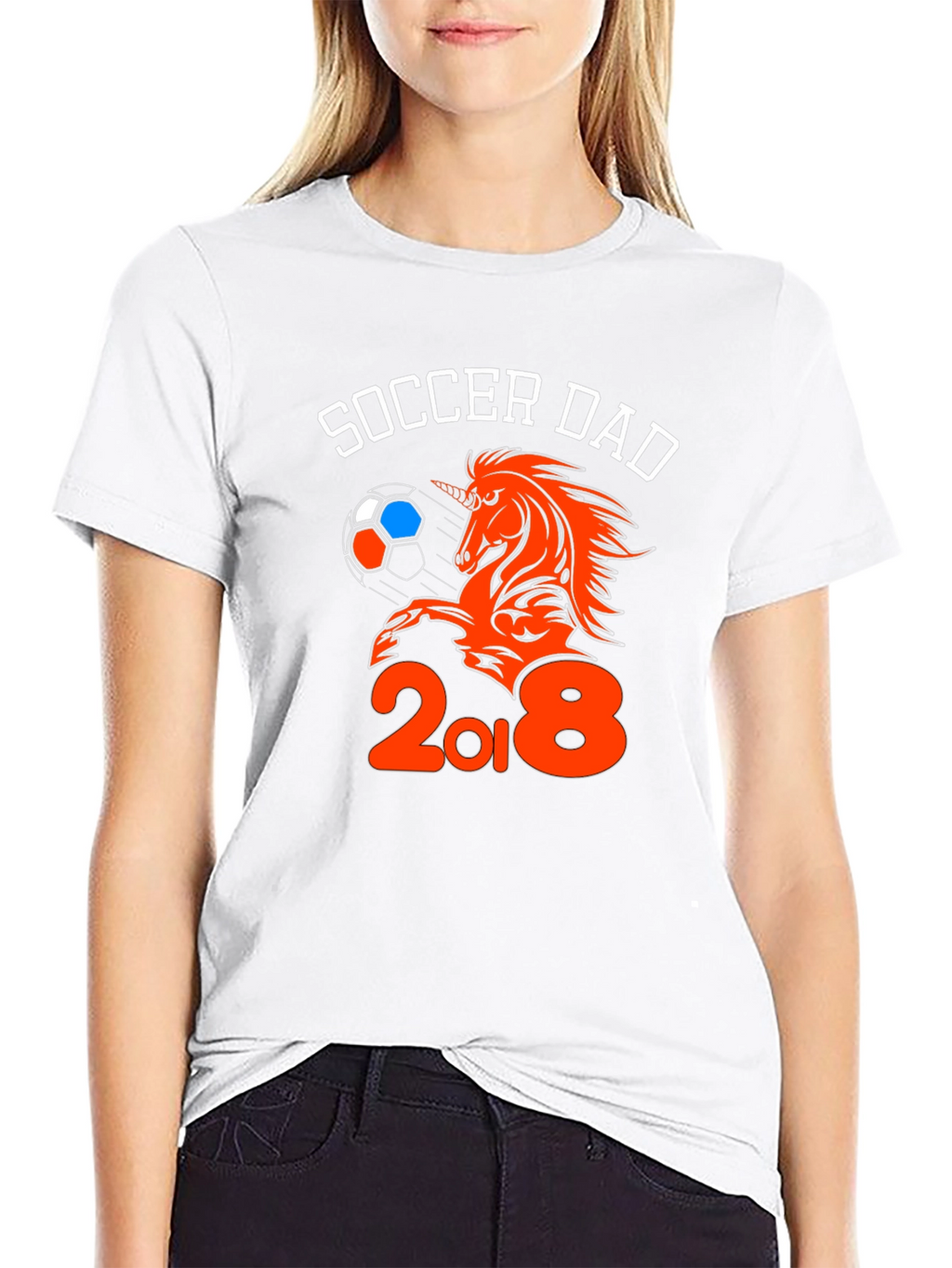 Soccer Dad Unicorn Graphic T-Shirt