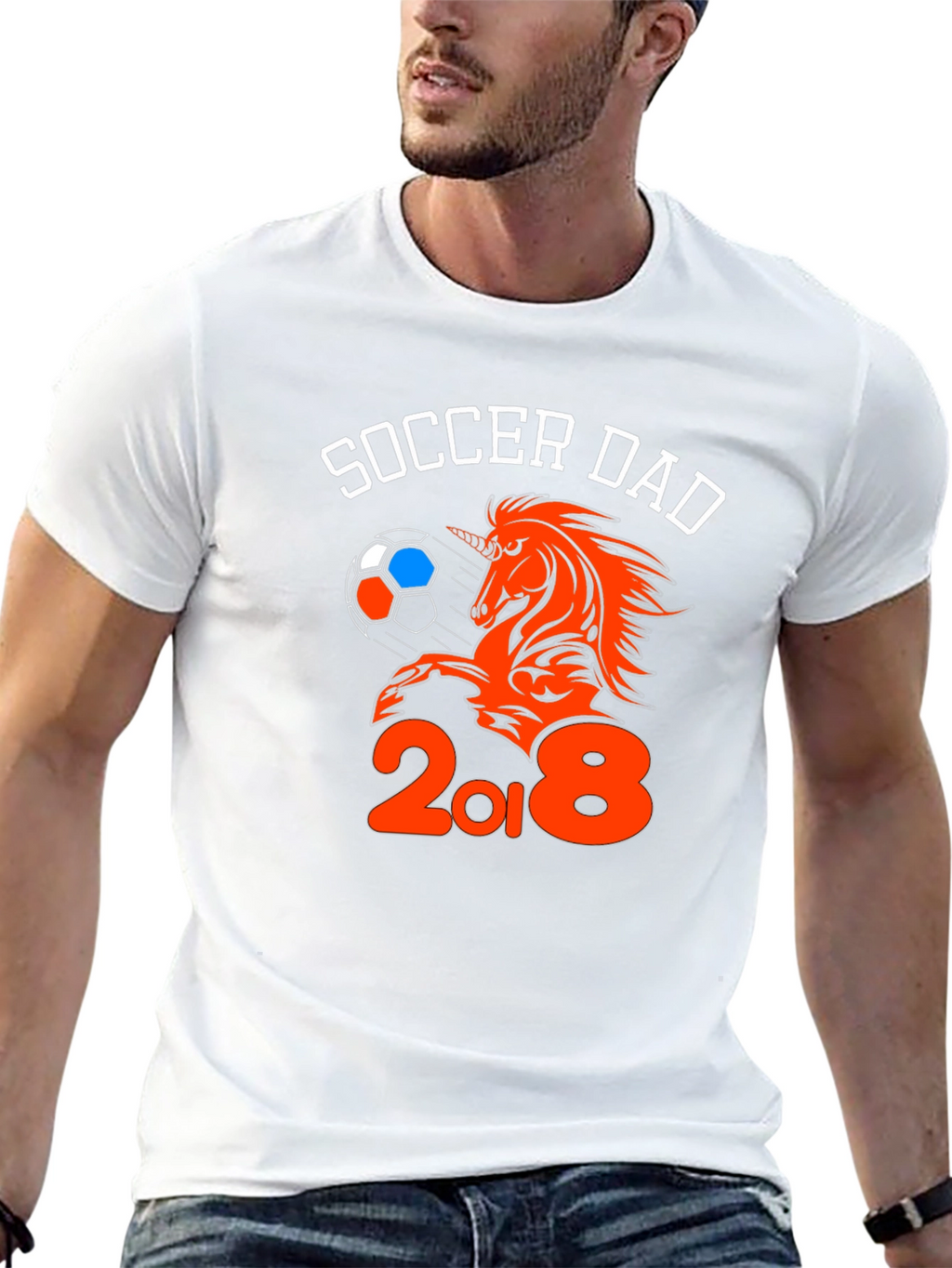 Soccer Dad Unicorn Graphic T-Shirt