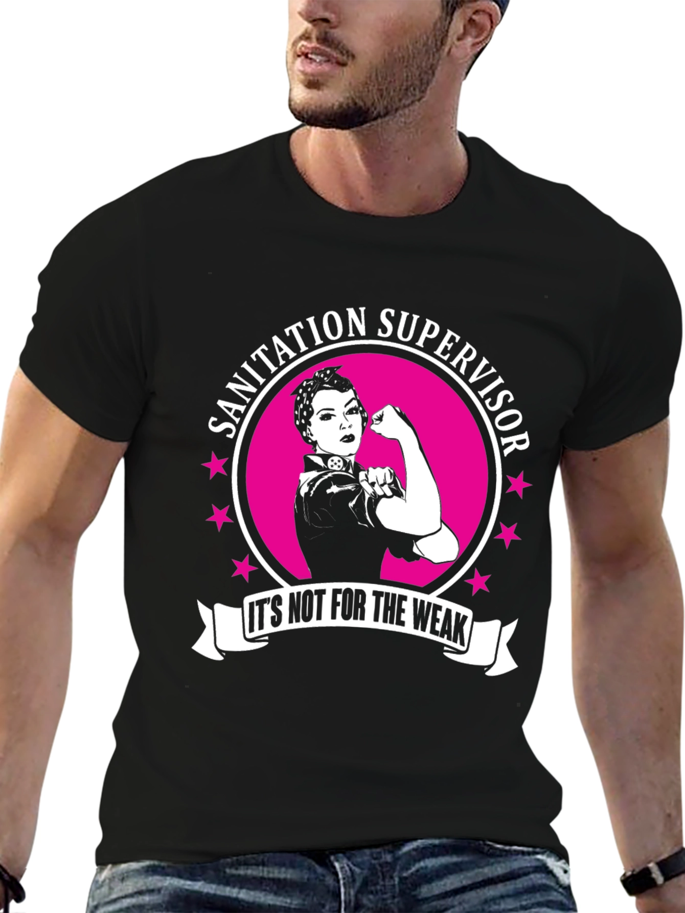 Sanitation Supervisor Strong Woman T-Shirt