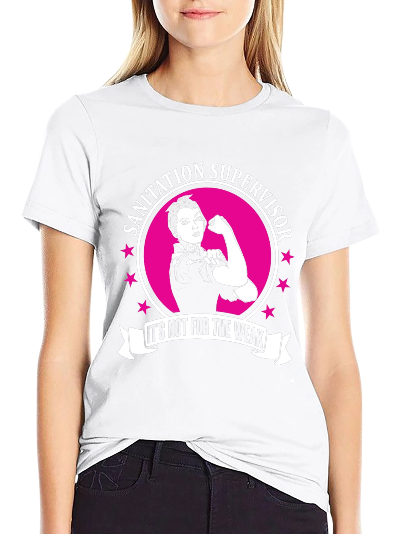 Sanitation Supervisor Strong Woman T-Shirt