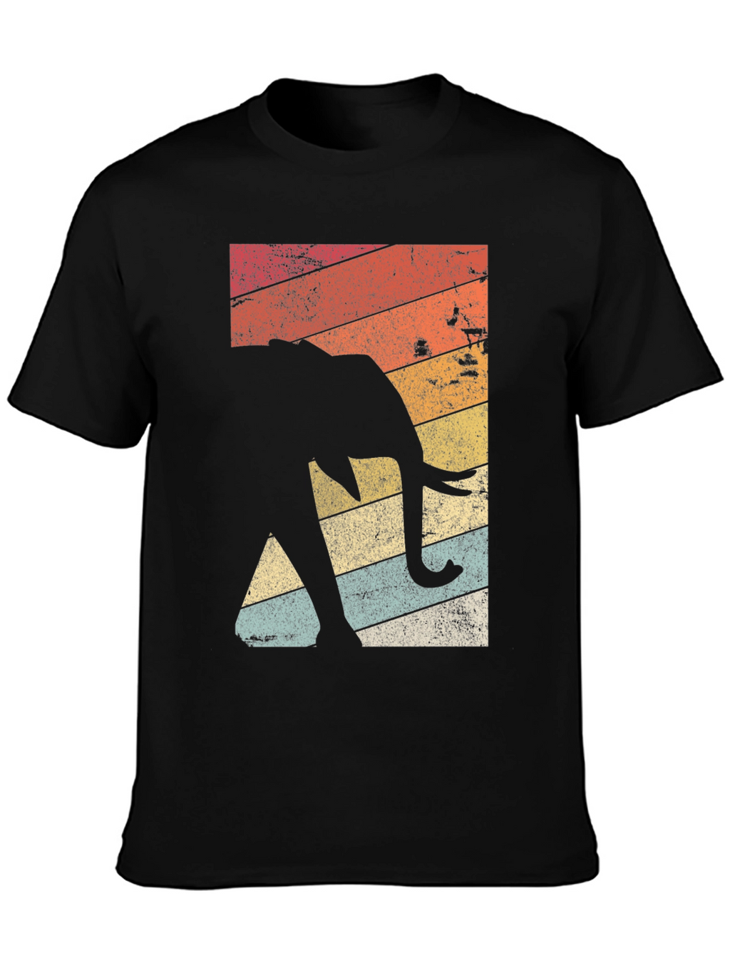 Retro Elephant Graphic Tee - Stylish & Comfortable