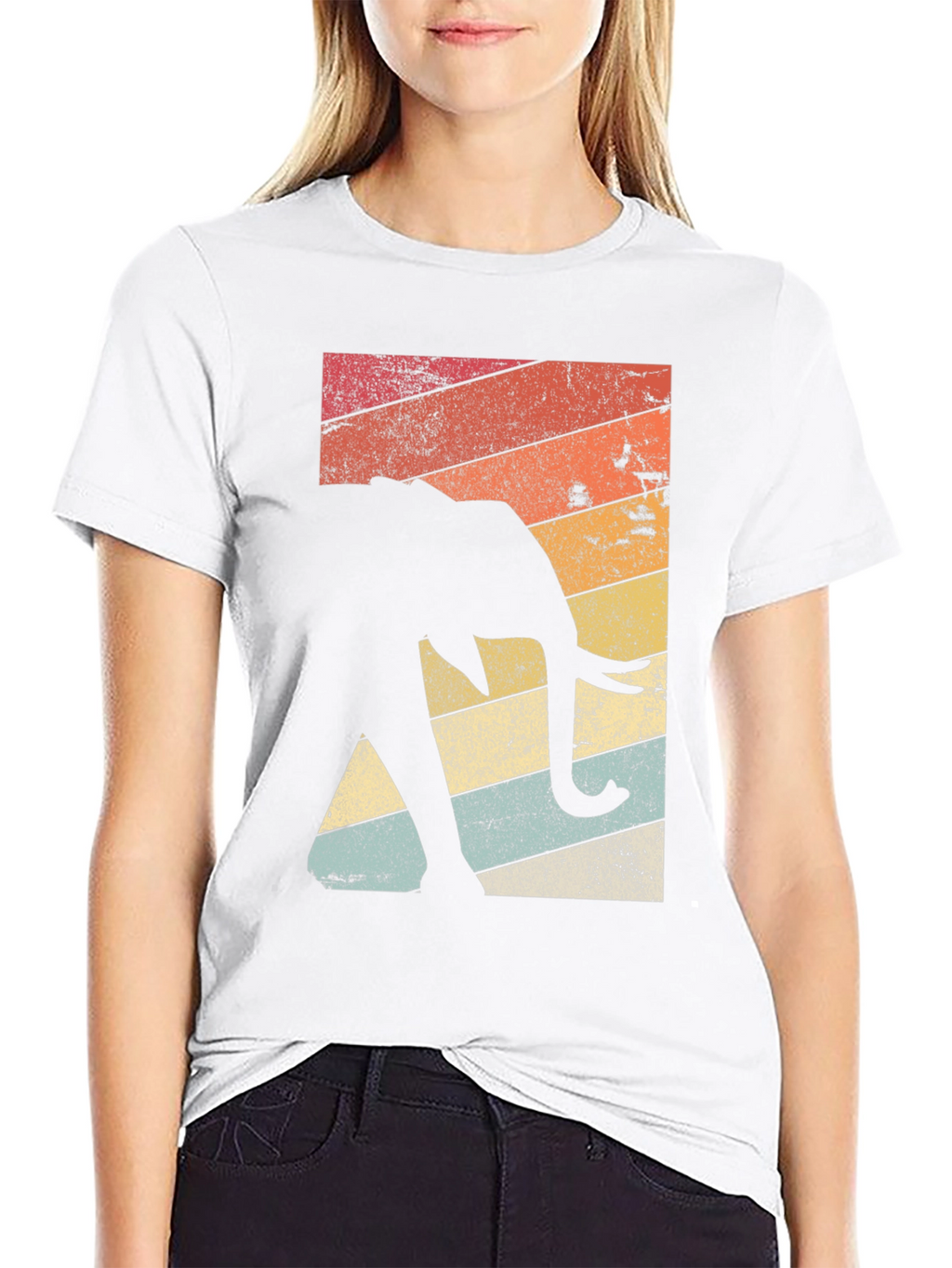 Retro Elephant Graphic Tee - Stylish & Comfortable