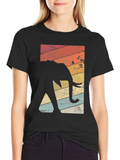 Retro Elephant Graphic Tee - Stylish & Comfortable