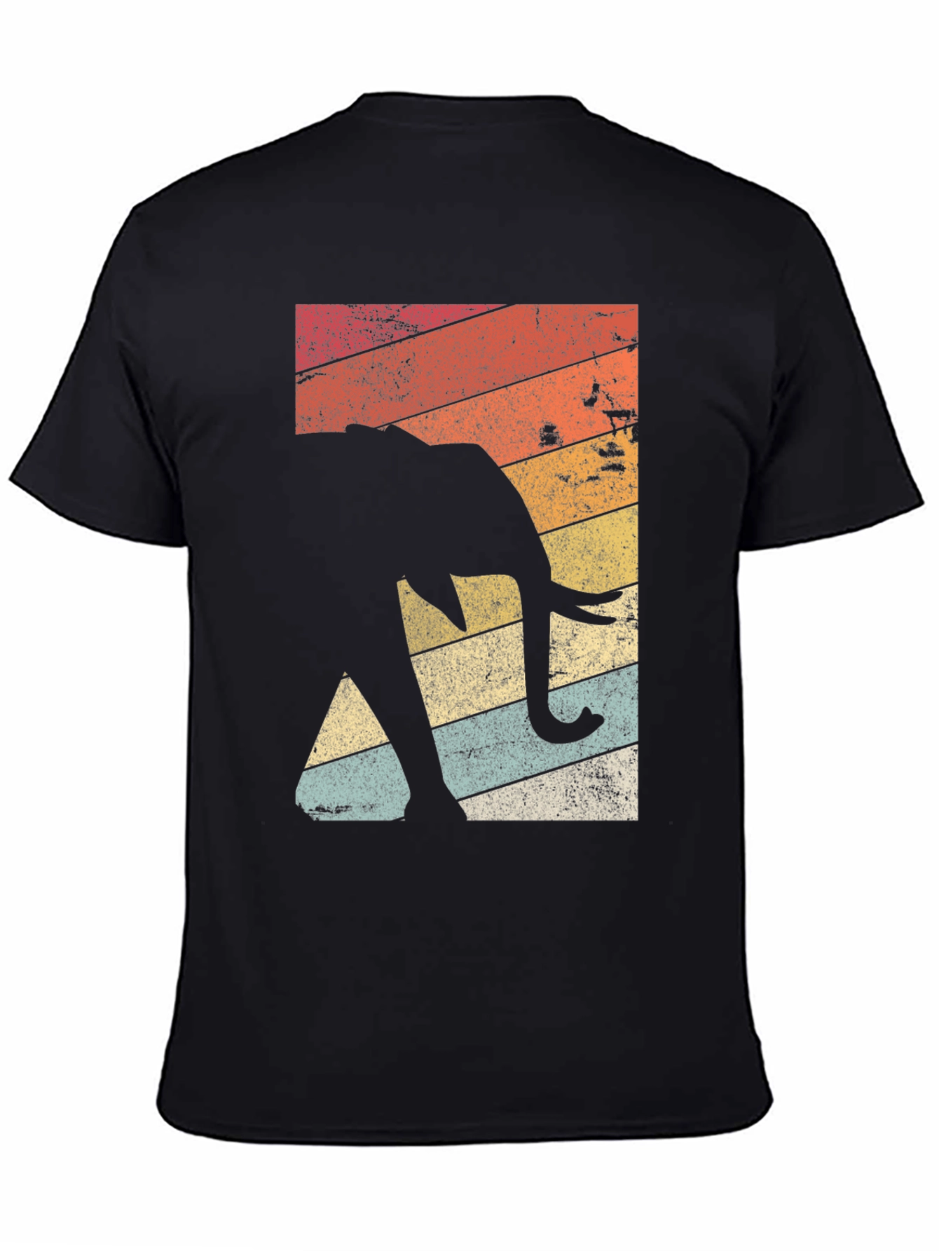 Retro Elephant Graphic Tee - Stylish & Comfortable