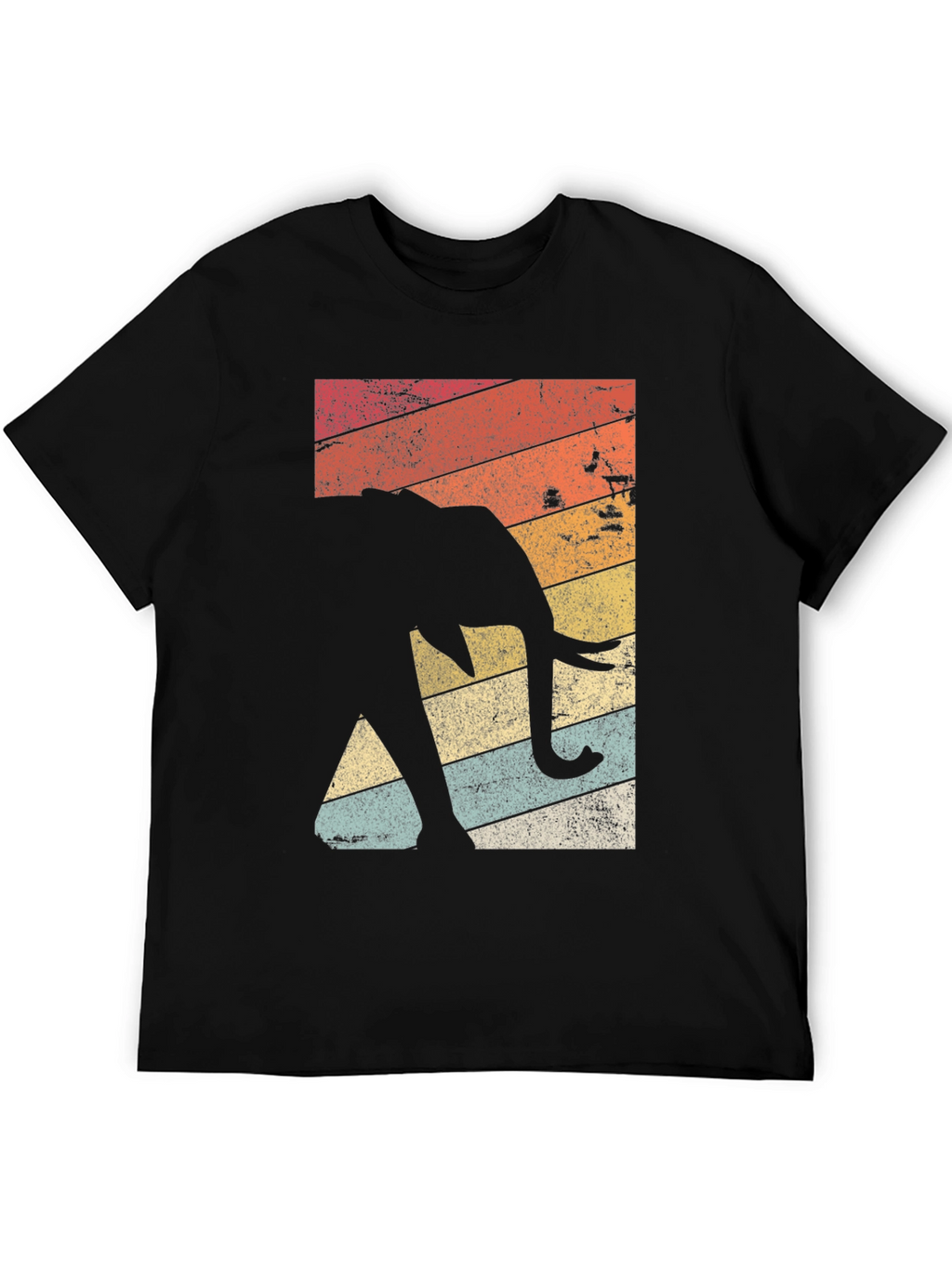 Retro Elephant Graphic Tee - Stylish & Comfortable
