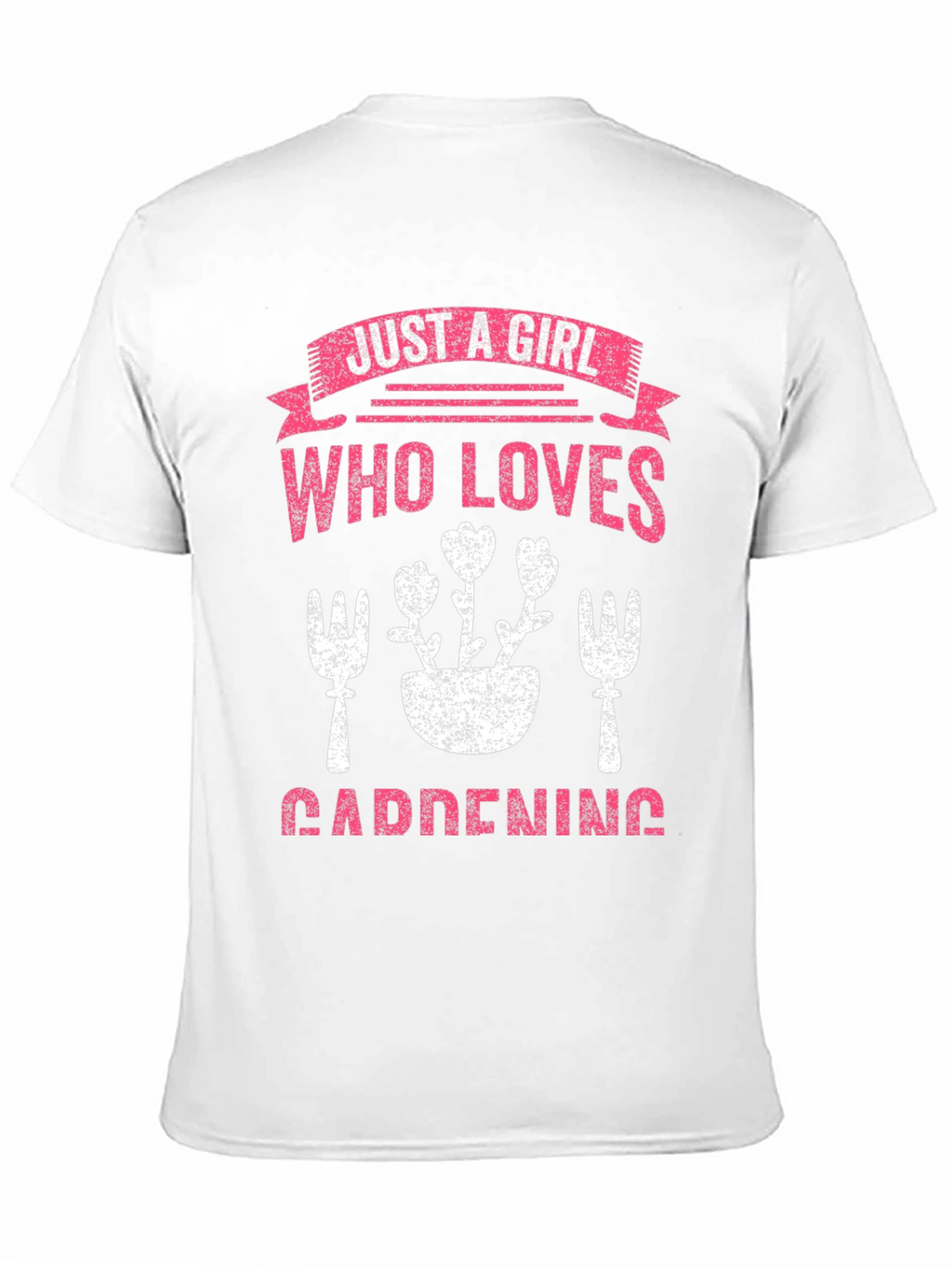 Gardening Girl T-Shirt: Floral Design