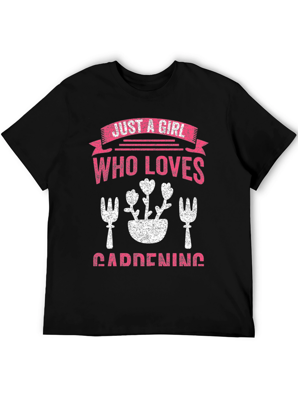 Gardening Girl T-Shirt: Floral Design