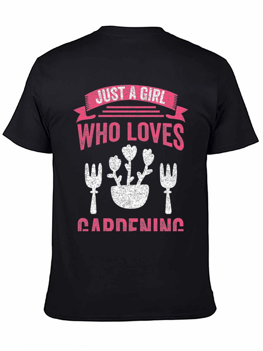 Gardening Girl T-Shirt: Floral Design