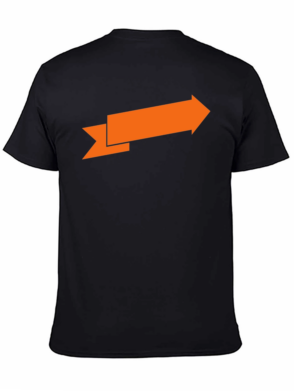 Arrow Graphic Tee - Black Cotton T-Shirt