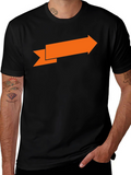 Arrow Graphic Tee - Black Cotton T-Shirt