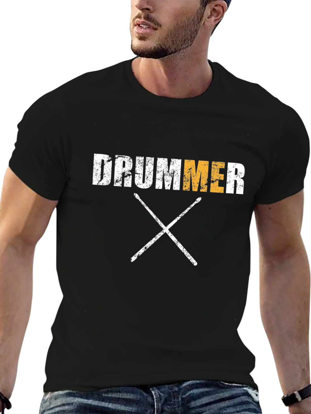 Drummer T-Shirt - Black Music Tee