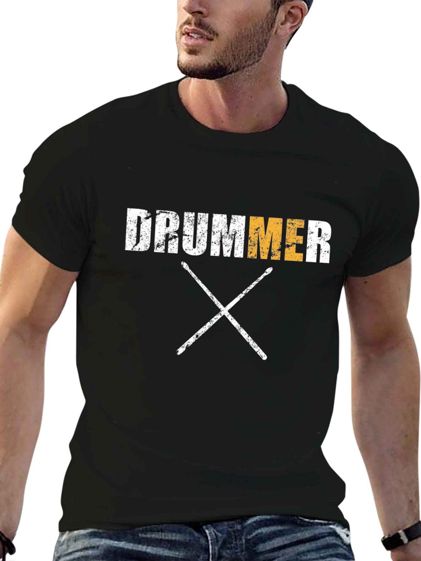 Drummer T-Shirt - Black Music Tee